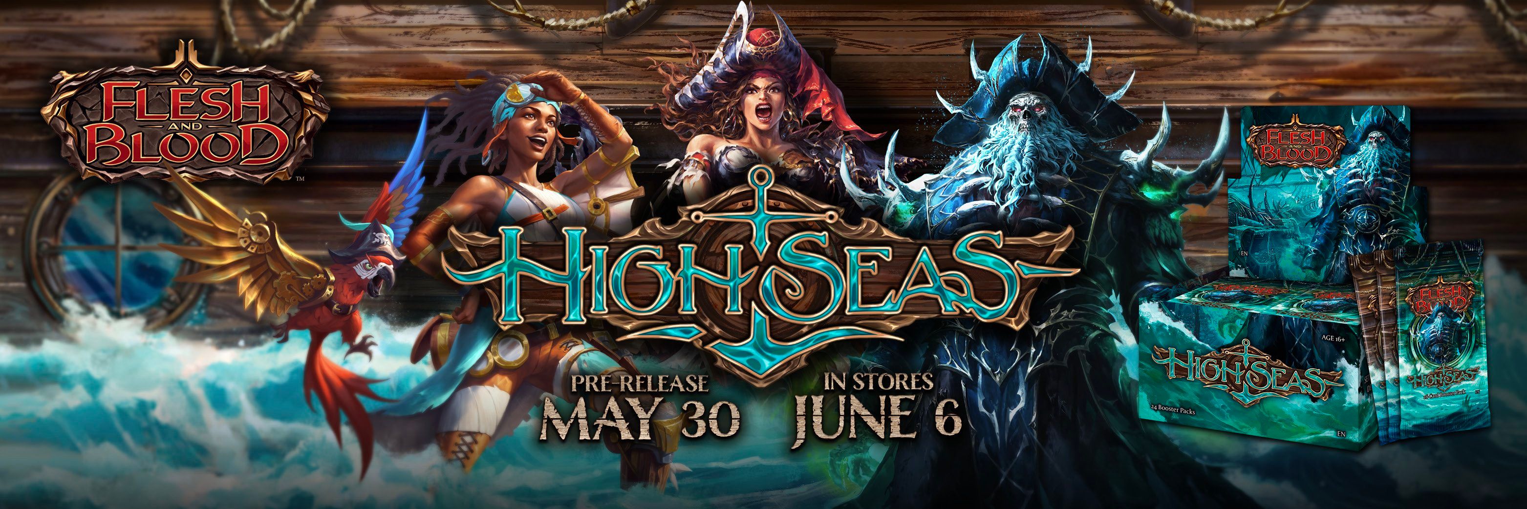 FLESH AND BLOOD　蒼海の秘宝　High Seas　英語版　1box Fresh and Blood High Seas 蒼海の秘宝 英語版BOX | TCG-SHOP Suzunone